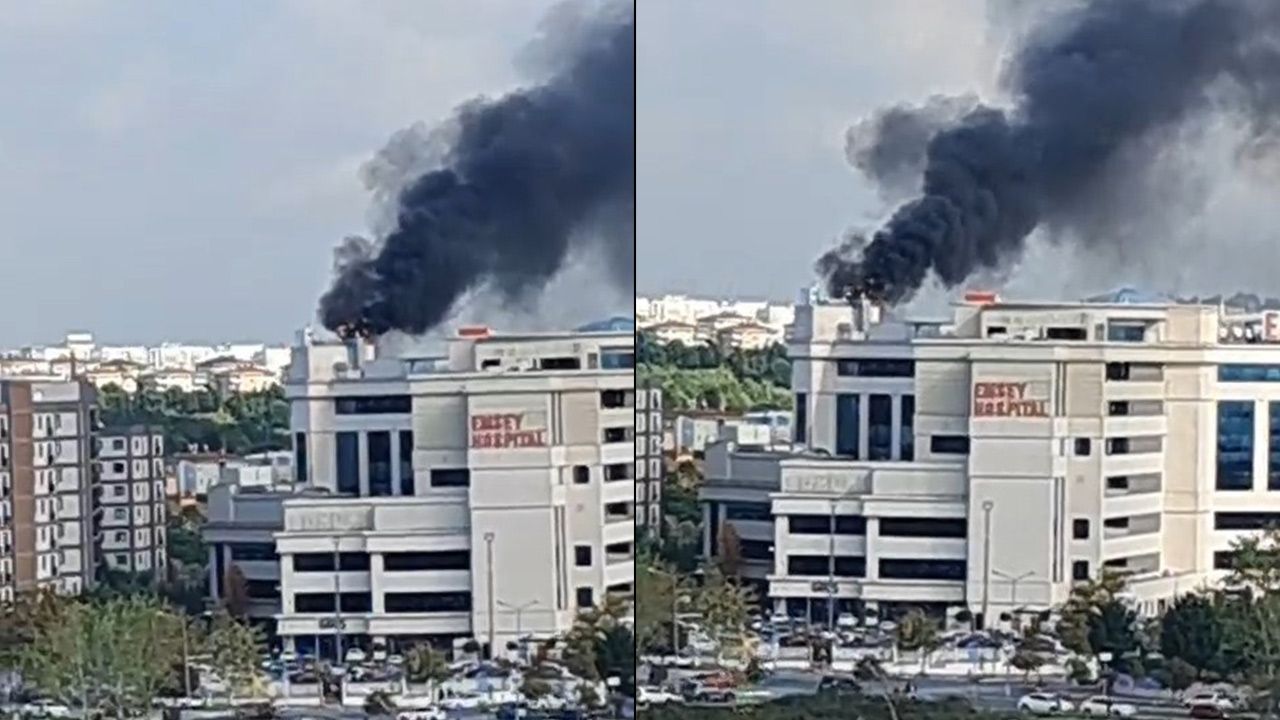 Pendik'te hastanede yangın