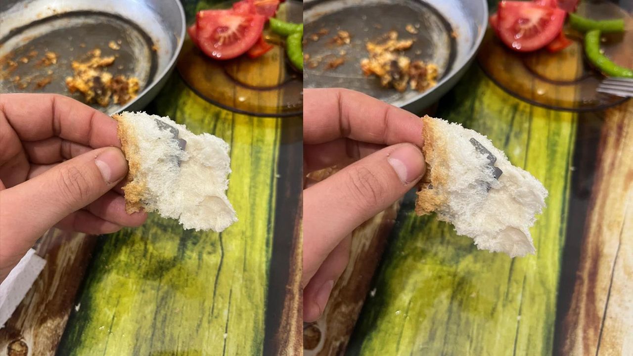 Fırından ekmek aldı içinden çıkan şoke etti