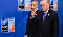 Erdoğan böyle giriş yaptı! NATO'dan çarpıcı kareler