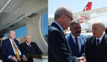 Erdoğan ile Bahçeli arasında samimi diyalog! Yan yana yolculuk ettiler...