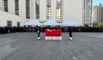 Ankara Emniyet Müdürlüğünde şehit polis için tören düzenlendi