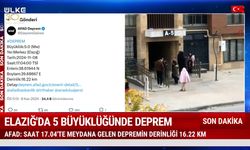 Elazığ'da korkutan deprem! AFAD duyurdu