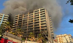 Alanya'da otel inşaatında yangın