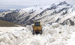 Hakkari'de 3 metrelik kar! Yollar kapandı…