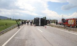 Yolcu otobüsü devrildi! Antalya'dan Konya'ya gidiyordu