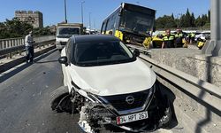 İstanbul’da otobüs kazası! Bariyerlerde böyle asılı kaldı