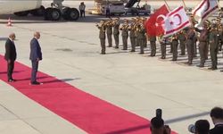 Cumhurbaşkanı Erdoğan KKTC'de böyle karşılandı