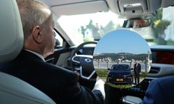 Cumhurbaşkanı Erdoğan Togg'un yeni modelini kullandı