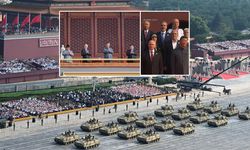 Çin’den ABD’yi yıkan görüntü! Cinping, Putin, Kim kol kola…