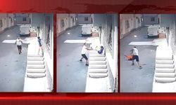 Çocuğu kovaladığı! Ardından ayağından tutup yere attı