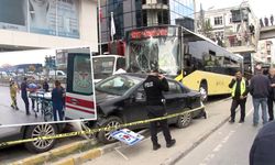 İstanbul'da otobüs durağa daldı! Yaralılar var