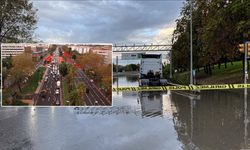 İstanbul'da sağanak: Vatan Caddesi'nde yol çöktü!