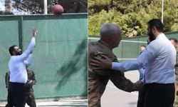 Ahmed Şara ABD'li komutanlarla basketbol oynadı