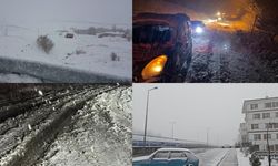Kar yağışı hayatı olumsuz etkiledi! Yollar ulaşıma kapandı