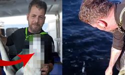 Ağına öyle bir şey takıldı ki! Görünce hemen geri bıraktı