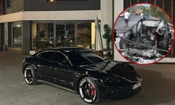 18 milyonluk Porsche alev aldı! Kapılar kilitlendi, araçtan çıkamadı