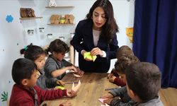 Köy okulunda sanat atölyesi! Öğretmenin girişimiyle açıldı