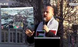 Yüz binler Gazze için ayakta! Galata Köprüsü'nde dev destek