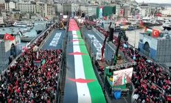 ÜLKE TV CANLI | Yüz binler Gazze için ayakta! Galata Köprüsü'nde dev destek