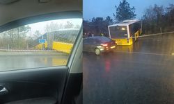 İstanbul'da İETT otobüsü ormanlık alana uçtu!