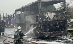 Yolculuk kabusa döndü! Seyir halindeki otobüste yangın