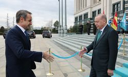 Erdoğan Miçotakis’i böyle karşıladı! Dikkat çeken anlar...