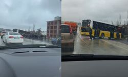 İETT otobüsü bariyerlere çarptı! Yaralılar var