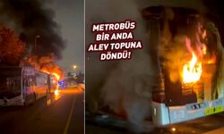 15 Temmuz Şehitler Köprüsü'nde metrobüs yangını