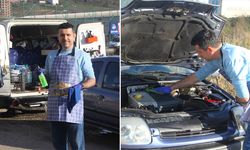 Mesleğini bıraktı, minibüsünü iş yerine çevirdi! "Araçları susuz yıkıyoruz"