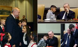 Erdoğan, çocuklarla bir araya geldi! Külliye'de duygusal anlar