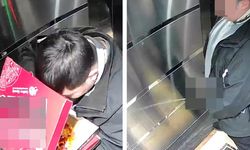 Pizzayı yedi asansöre tuvaletini yaptı! Düzce'de mide bulandıran olay