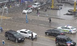 Türkiye baharı yaşarken, o ilimizde kar yağdı