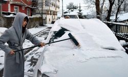 İki ilimiz beyaza büründü! Kar kalınlığı 15 santimetreyi geçti