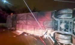 Balıkesir'de feci kaza! Yolcu otobüsü devrildi: Çok sayıda ölü ve yaralı