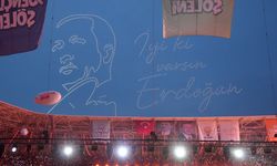 Gökyüzüne "İyi ki varsın Erdoğan" yazdılar! İşte o anlar...