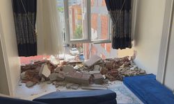 İstanbul'da bina yıkımında korku dolu anlar!