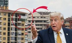 Trump'ın kalacağı otelin karşısına Filistin bayrağı asıldı