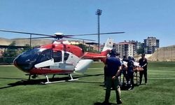 Öyle bir iş kazası yaşadı ki... Hava ambulansıyla sevk edildi