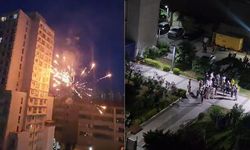 Havai fişek daireye girdi: İki aile kavgaya tutuştu