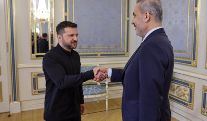 Zelenskiy, Bakan Fidan'ı Kiev'de kabul etti