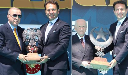 Malazgirt’te Erdoğan ve Bahçeli’ye anlamlı hediye