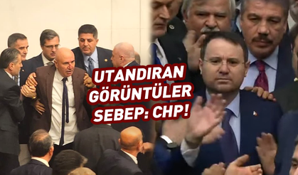 Meclis'te utandıran görüntüler! Sebebi CHP
