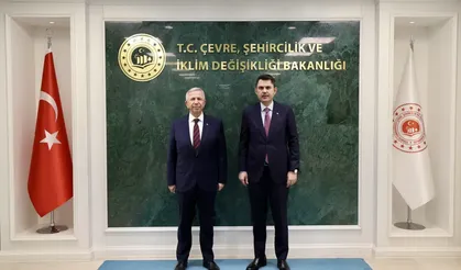 Bakan Kurum Mansur Yavaş'ı kabul etti