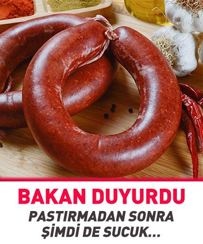 Pastırmadan sonra şimdi de Afyon sucuğu...