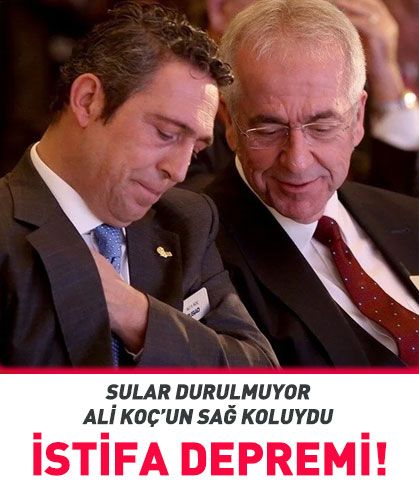 Fenerbahçe'de Ali Koç'u üzecek istifa! Sağ koluydu