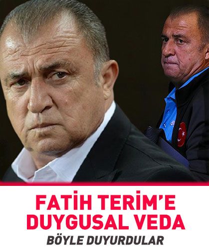 Fatih Terim'e duygusal veda