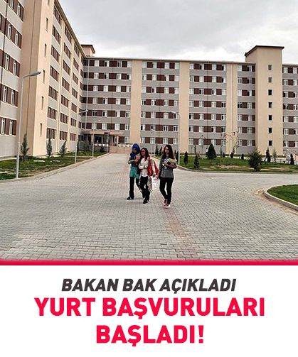 Yurt başvuruları başladı! Bakan Bak açıkladı