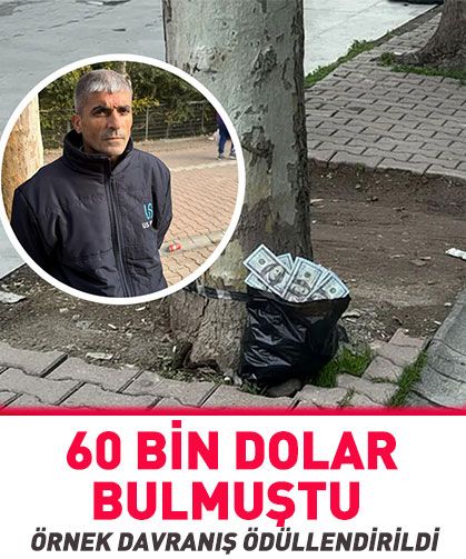💸Sokakta 60 bin dolar bulmuştu! Örnek davranış ödüllendirildi