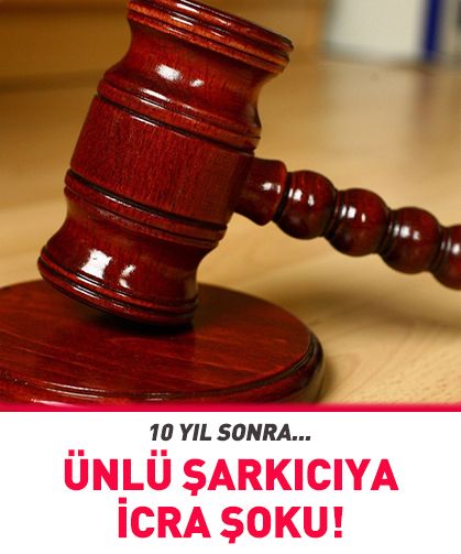 Ünlü şarkıcıya icra şoku!