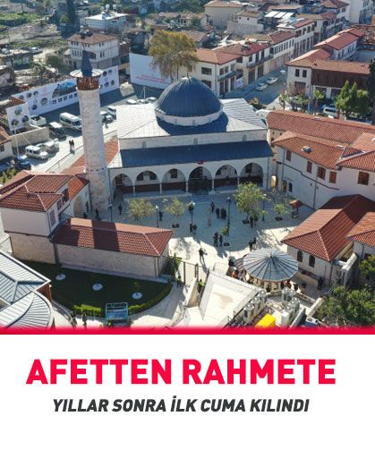 Afetten rahmete... Yeniden kapılarını ibadete açtı
